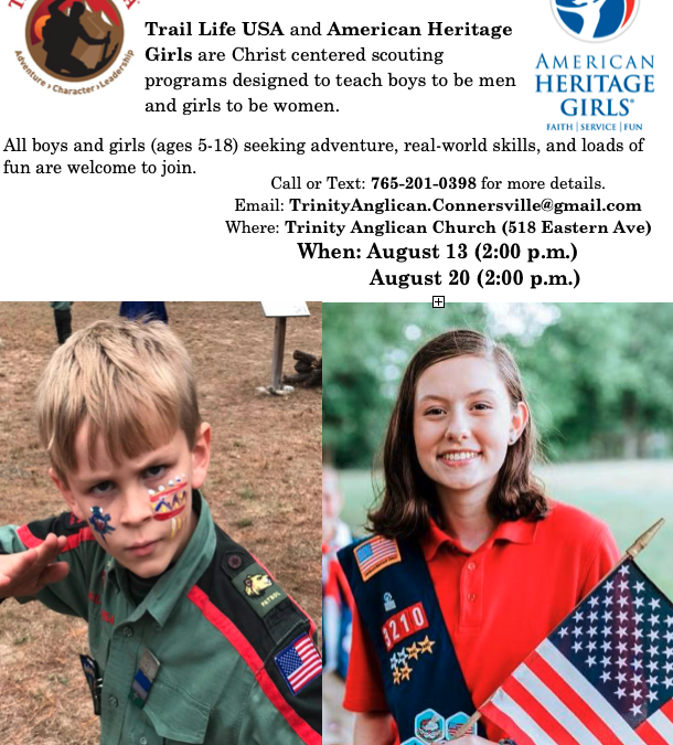 Trail Life USA and American Heritage Girls Information Meeting